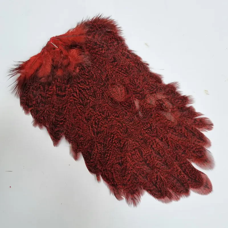 Whiting Coq de Leon Hen Saddle in Speckled Red-1